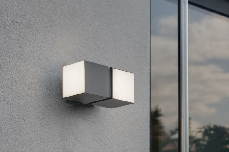 LUTEC CUBA Oświetlenie zewnętrzne ścienne LED F
