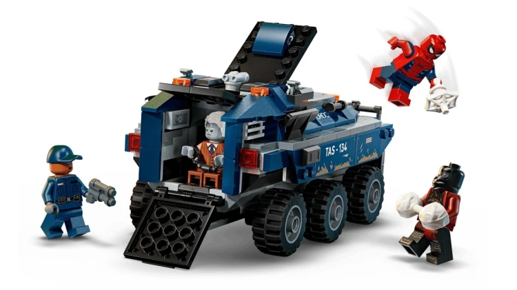 LEGO Marvel Super Heroes 76349 - Poscig Spider-Mana z więźniarką