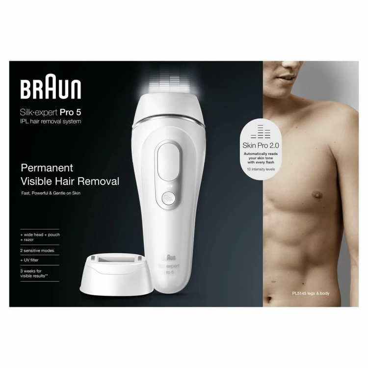 Braun Silk-expert Pro PL5145 Intensywne światło impulsowe (IPL) Biały