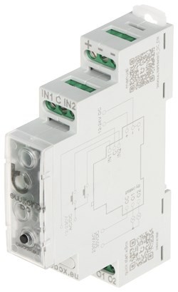 Podwójny, bezpotencjałowy inteligentny przełącznik SwitchBox-D-DC-DIN/BLEBOX Wi-Fi, 230V AC, 30V DC