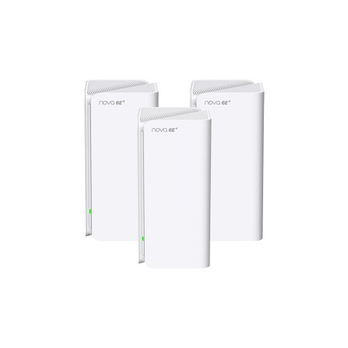 Tenda MX21 Pro(3-pack) Trójpasmowy (2,4 GHz / 5 GHz / 6 GHz) Wi-Fi 6 (802.11ax) Biały Wewnętrzne