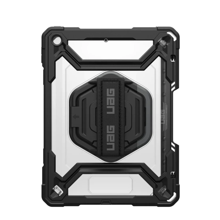 UAG Plasma HS Kickstand - obudowa ochronna z uchwytem do Apple Pencil, uchwytem na dłoń oraz podstawką do iPad 10.9" 10 generacja / 11" (A16) (ice/bla