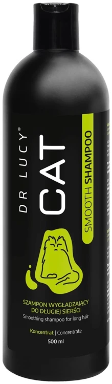 DR LUCY - CAT SMOOTH SHAMPOO 500 ML SKONCENTROWANY, WYGŁADZAJĄCY SZAMPON DLA KOTÓW O DŁUGIEJ SIERŚCI