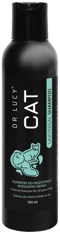 DR LUCY - CAT VOLUME SHAMPOO 150 ML SKONCENTROWANY, SZAMPON ZWIĘKSZAJĄCY OBJĘTOŚĆ DLA KOTÓW O DŁUGIEJ SIERŚCI