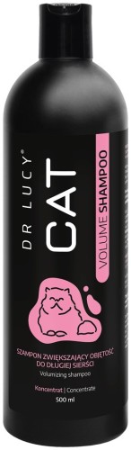 DR LUCY - CAT VOLUME SHAMPOO 500 ML SKONCENTROWANY, SZAMPON ZWIĘKSZAJĄCY OBJĘTOŚĆ DLA KOTÓW O DŁUGIEJ SIERŚCI