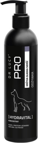 DR LUCY - PRO HYDRAVITAL 250 ML - NAWILŻAJĄCA ODŻYWKA Z ALOESEM, JEDWABIEM I KIEŁKAMI PSZENICY, DLA PSÓW