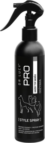 DR LUCY - PRO STYLE SPRAY - REGENERUJĄCA ODŻYWKA Z PROTEINAMI PSZENICY I JEDWABIEM DLA PSÓW