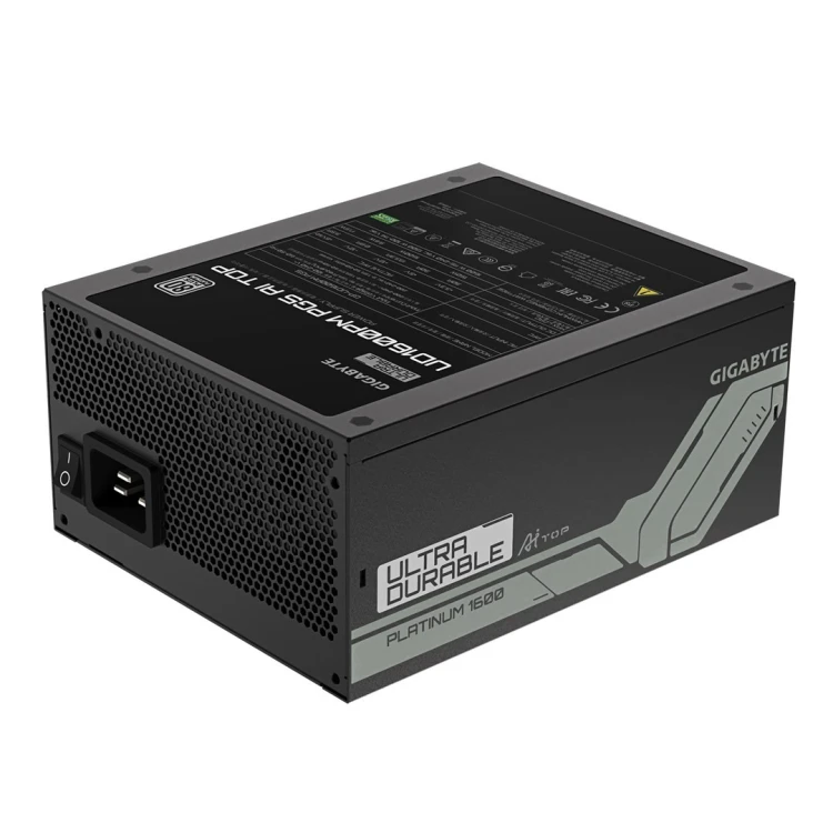 GIGABYTE UD1600PM PG5 AI TOP moduł zasilaczy 1600 W 20+4 pin ATX ATX Czarny