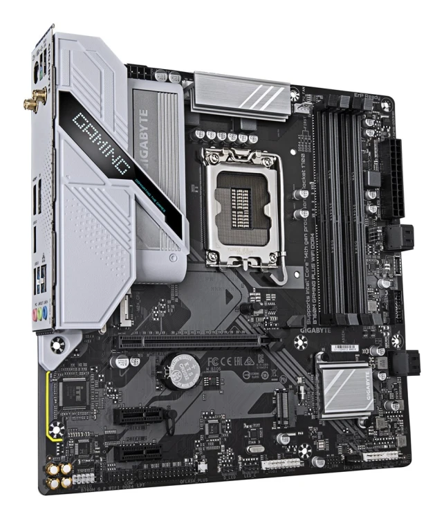 Płyta główna Gigabyte B760M GAMING PLUS WIFI DDR4 (wersja 1.0) | Rodzina procesorów Intel | Gniazdo procesora LGA1700 | Pamięć DDR4 | Obsługiwane inte