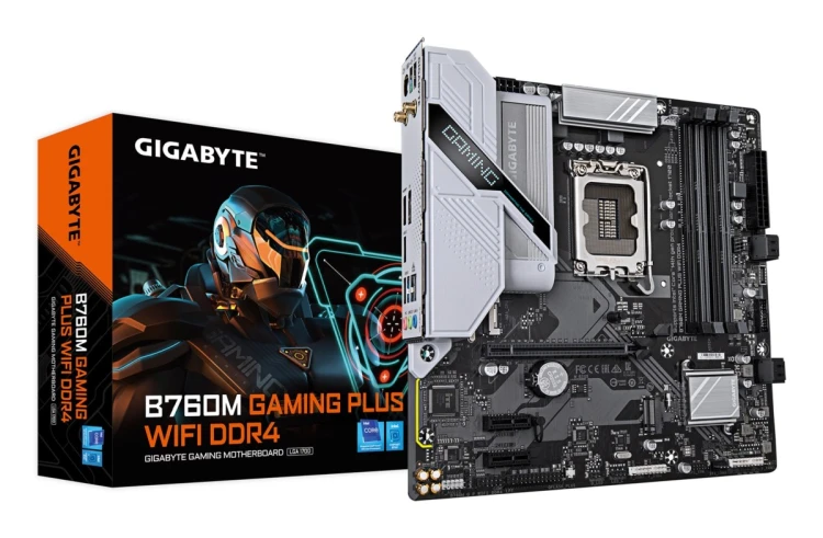 Płyta główna Gigabyte B760M GAMING PLUS WIFI DDR4 (wersja 1.0) | Rodzina procesorów Intel | Gniazdo procesora LGA1700 | Pamięć DDR4 | Obsługiwane inte
