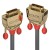 Lindy 36217 kabel DVI 20 m DVI-D Złoto, Szary