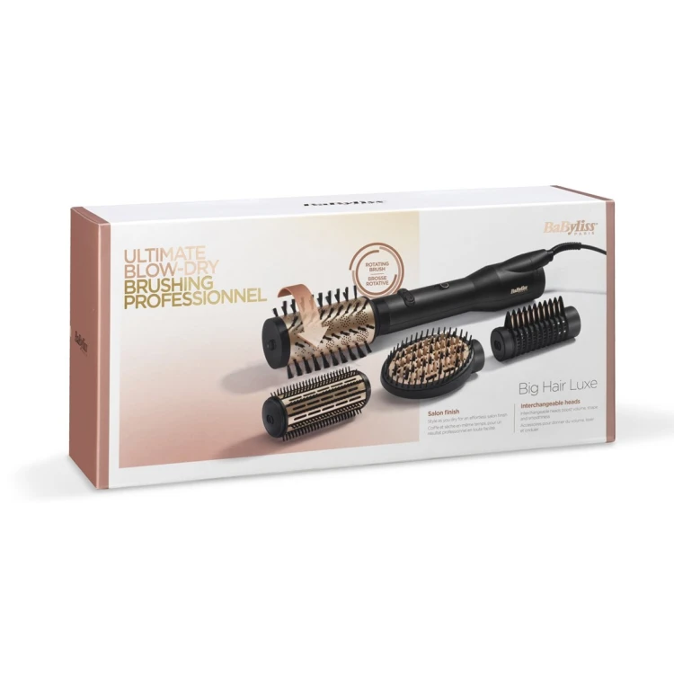 BaByliss Big Hair Luxe Zestaw do stylizacji włosów Ciepły Czarny 650 W 2,5 m