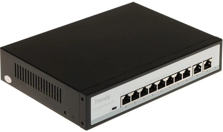 Switch POE TC-P3S010 8-portowy Tiandy SPEC:G/0820/AT/110