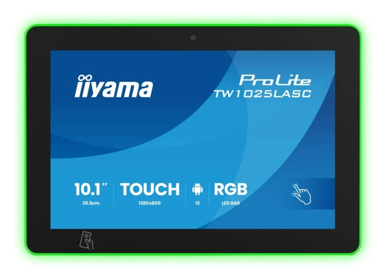 iiyama ProLite TW1025LASC-B3PNR monitor komputerowy 25,6 cm (10.1") 1280 x 800 px WXGA LED Ekran dotykowy Przeznaczony dla wielu użytkowników Czarny