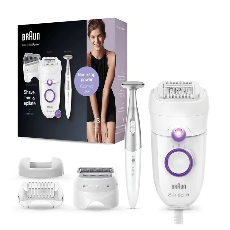 Braun Silk-épil 5 825 Power 28 pęset(y) Biały, Fioletowy