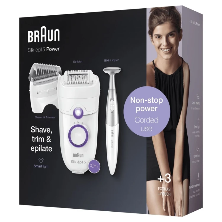 Braun Silk-épil 5 825 Power 28 pęset(y) Biały, Fioletowy