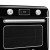 Smeg COF01BLEU piec parowy Mała Czarny Przyciski, Obrotowy