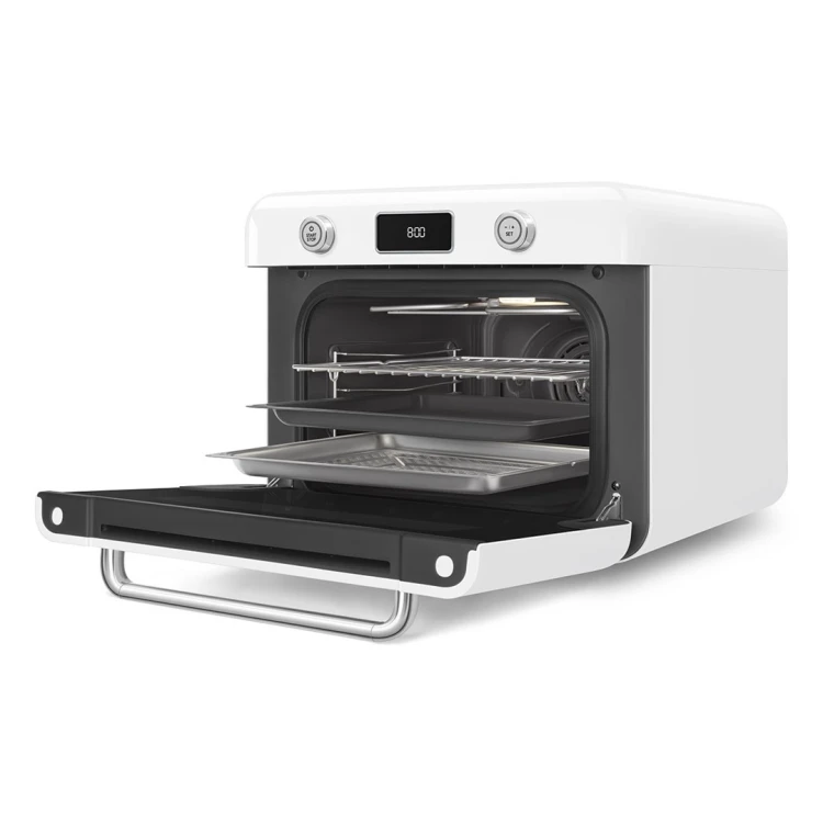Smeg COF01WHEU piec parowy Mała Biały Przyciski, Obrotowy