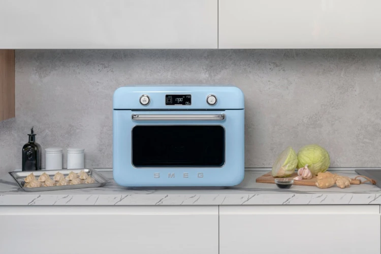 Smeg COF01PBEU piec parowy Mała Niebieski Przyciski, Obrotowy