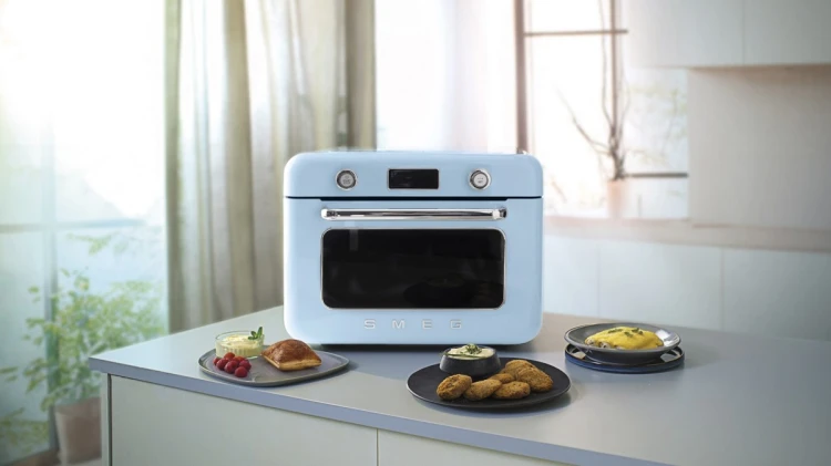Smeg COF01PBEU piec parowy Mała Niebieski Przyciski, Obrotowy