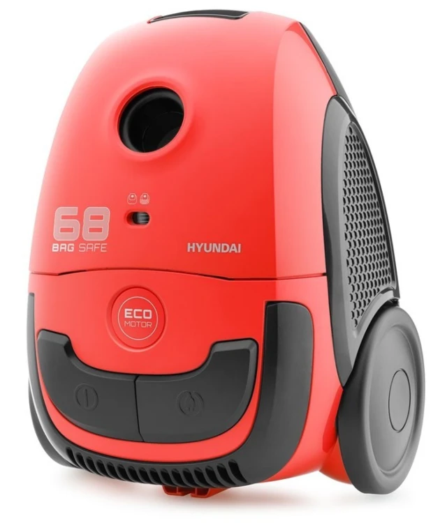 Hyundai HYUVC068R odkurzacz 2 l Bęben próżniowy Suchy 800 W Worek na kurz