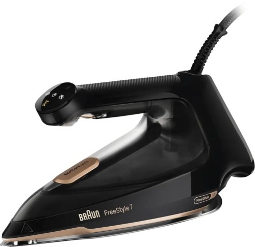 Braun FI 7276 BK FreeStyle 7 Żelazko parowe Czarny, Złoto