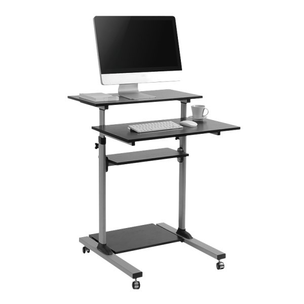 LogiLink BP0070 biurko komputerowe Czarny, Szary