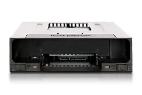 Icy Dock MB795SP-B panel drive bay 2,5/3,5" Taca napędu pamięci masowej Czarny