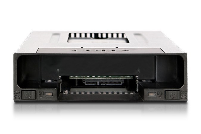 Icy Dock MB795SP-B panel drive bay 2,5/3,5" Taca napędu pamięci masowej Czarny
