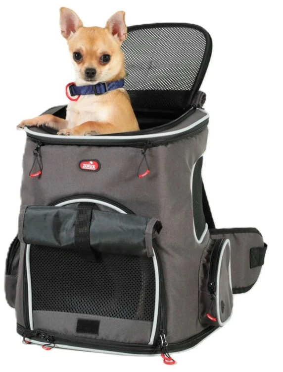 ZOLUX Plecak do transportu psa, kota z kieszenią na laptopa NOMAD 33×29×40