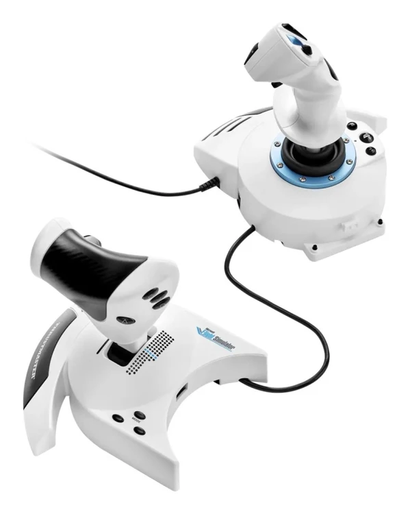 Thrustmaster T.Flight Hotas 5 Microsoft Flight Simulator Edition Biały USB Flight Sim Cyfrowy PC, PlayStation 5, PlayStation 4