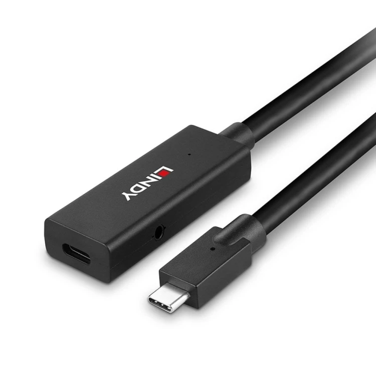 Lindy 43364 kabel USB USB 3.2 Gen 2 (3.1 Gen 2) 5 m USB C 10 Gbit/s Czarny