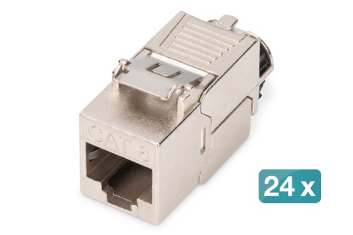 Digitus Moduł CAT 8.1 Keystone, ekranowany, beznarzędziowe złącze montażowe - 24 szt.