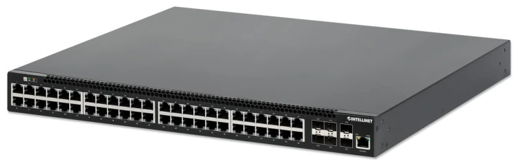 Intellinet 562041 przełącznik sieciowy Zarządzany L3 Gigabit Ethernet (10/100/1000) Obsługa PoE Czarny