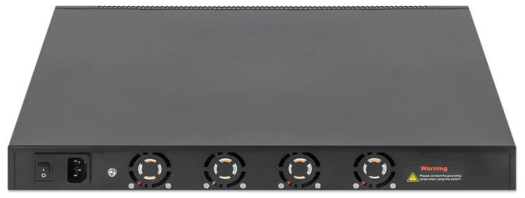 Intellinet 562041 przełącznik sieciowy Zarządzany L3 Gigabit Ethernet (10/100/1000) Obsługa PoE Czarny