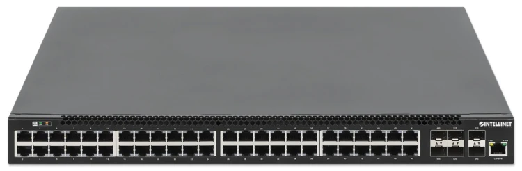 Intellinet 562041 przełącznik sieciowy Zarządzany L3 Gigabit Ethernet (10/100/1000) Obsługa PoE Czarny