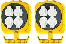 Brennenstuhl 1151760 rozgałęziacz 5 m 2 x gniazdo sieciowe Czarny, Biały, Żółty