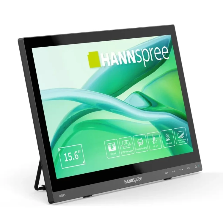 Hannspree HT165HPB monitor komputerowy 39,6 cm (15.6") 1920 x 1080 px Full HD LCD Ekran dotykowy Czarny