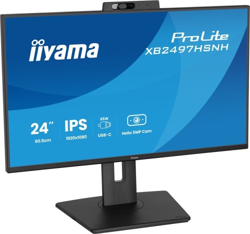 iiyama ProLite XB2497HSNH-B1 24IN IPS LCD 4MS 1920X1080 350CD/M2 HDMI/DP/USB 2 monitor komputerowy 60,5 cm (23.8") 1920 x 1080 px Full HD Czarny