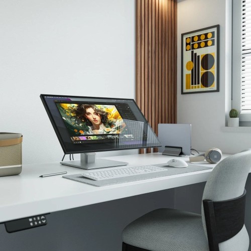 ALOGIC Clarity Fold Touch monitor komputerowy 68,6 cm (27") 3840 x 2160 px 4K Ultra HD Ekran dotykowy Czarny, Srebrny