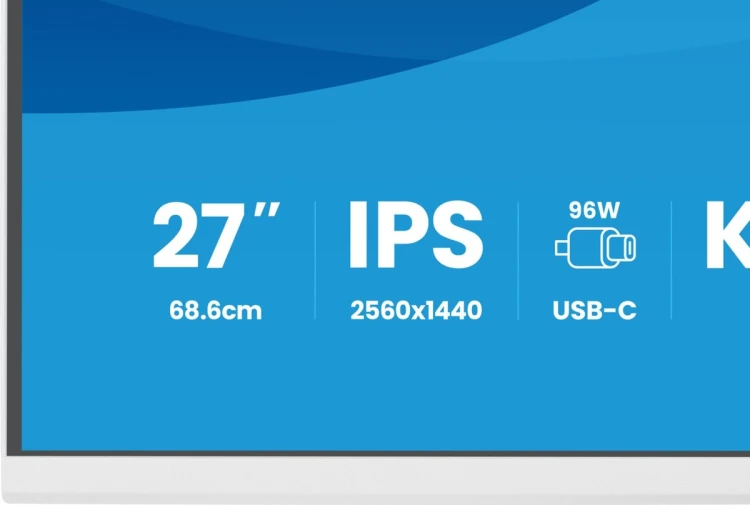 iiyama ProLite XB2797QSNP-W1 monitor komputerowy 68,6 cm (27") 2560 x 1440 px Quad HD LCD Biały