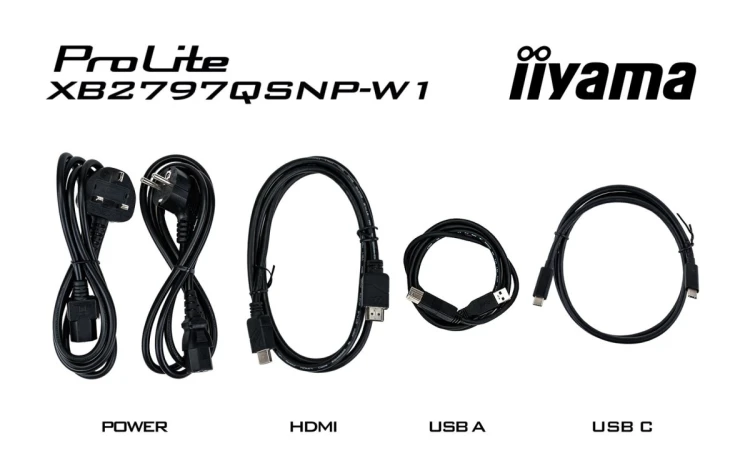 iiyama ProLite XB2797QSNP-W1 monitor komputerowy 68,6 cm (27") 2560 x 1440 px Quad HD LCD Biały
