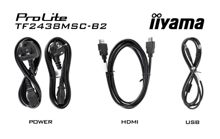 iiyama TF2438MSC-B2 dotykowy panel sterowania 60,5 cm (23.8") 1920 x 1080 px