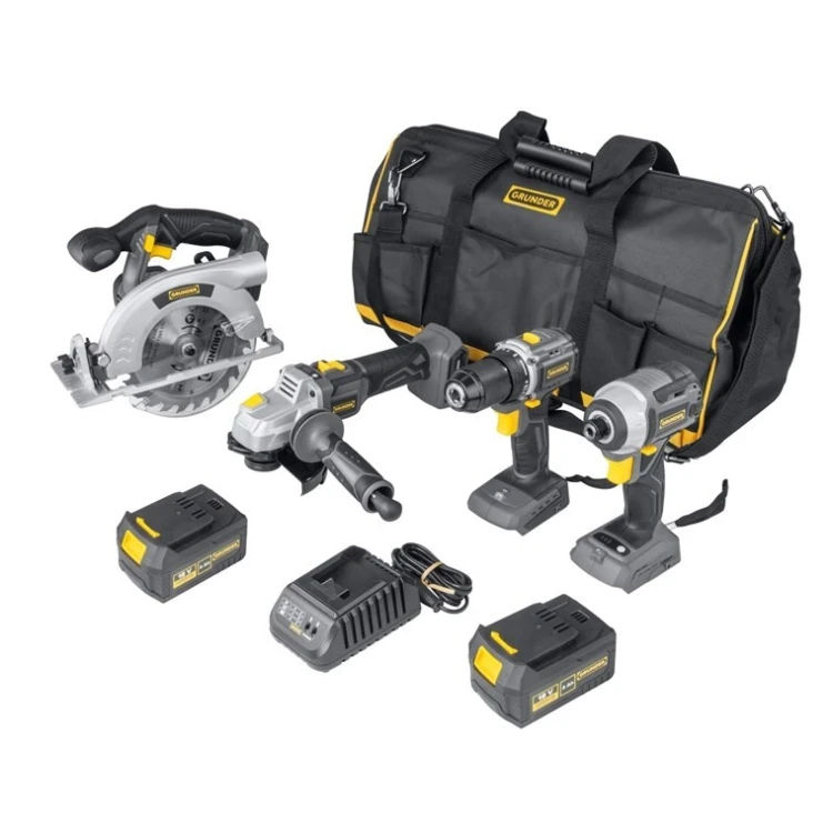 TOOL SET 4 TOOLS 2X4AH 18V