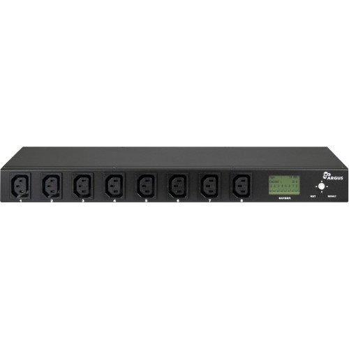 Inter-Tech PDU SA-0816 rozdzielacz zasilania PDU 8 x gniazdo sieciowe Czarny