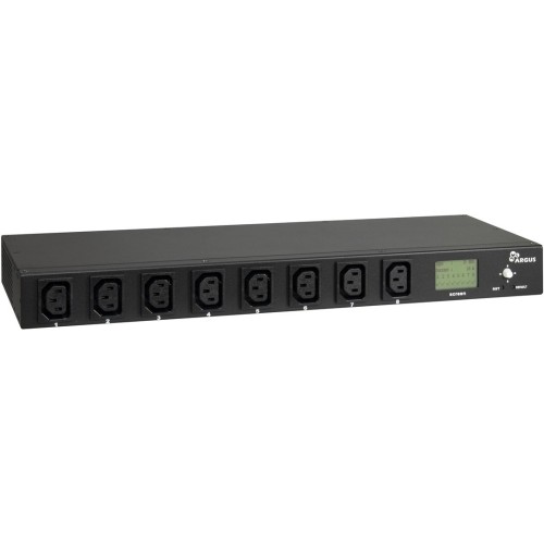 Inter-Tech PDU SA-0816 rozdzielacz zasilania PDU 8 x gniazdo sieciowe Czarny
