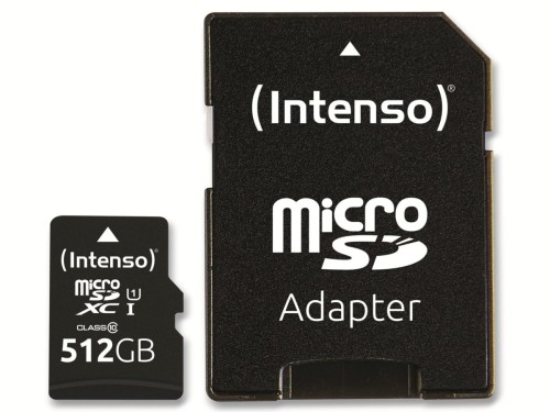 Intenso microSD 512GB UHS-I Perf CL10| Performance Klasa 10
