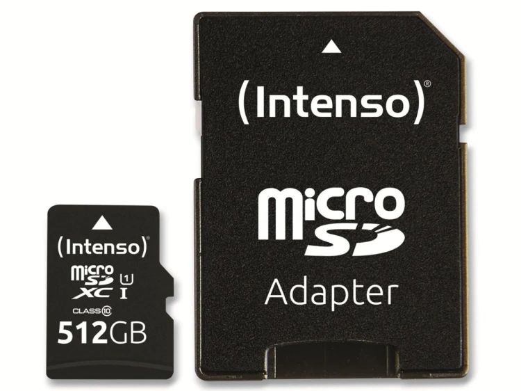 Intenso microSD 512GB UHS-I Perf CL10| Performance Klasa 10