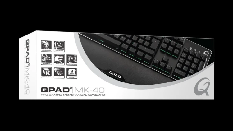 QPAD MK-40 klawiatura Gaming USB QWERTZ Niemiecki Czarny