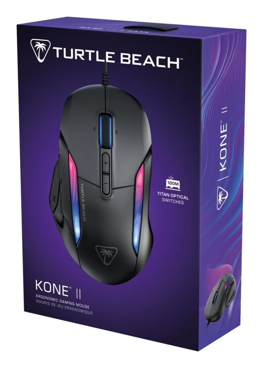 Turtle Beach Kone II myszka Gaming Po prawej stronie USB Typu-A Optyczny 26000 DPI
